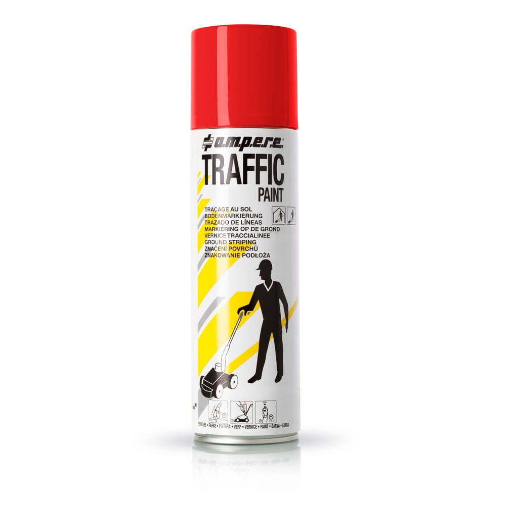 Immagine del prodotto: A.M.P.E.R.E. Colore per marcatura TRAFFIC 0,5 l, rosso