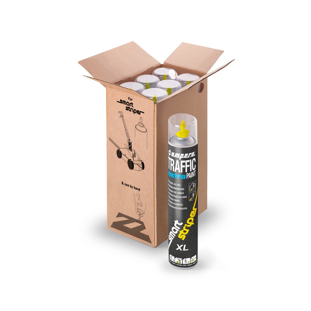 Immagine del prodotto n. 5: A.M.P.E.R.E. Colore per marcatura TRAFFIC extra Paint® XL 0,75 l, giallo