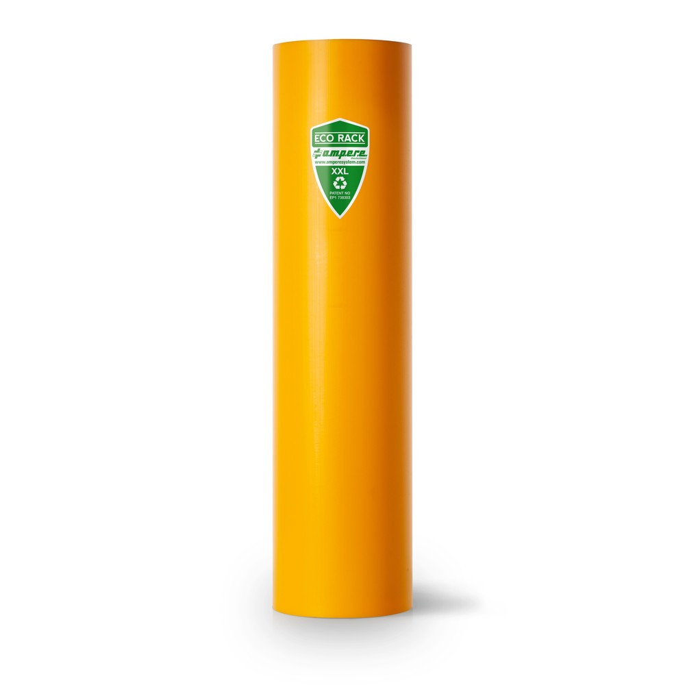 Immagine del prodotto: A.M.P.E.R.E. Protezione antiurto per scaffali Eco Rack, in materiale plastico, modello XXL, dimensioni interne AxP 600 x 111-120 mm