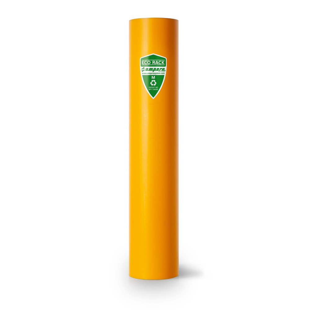 Immagine del prodotto: A.M.P.E.R.E. Protezione antiurto per scaffali Eco Rack, in materiale plastico, modello M, dimensioni interne AxP 600 x 88-100 mm