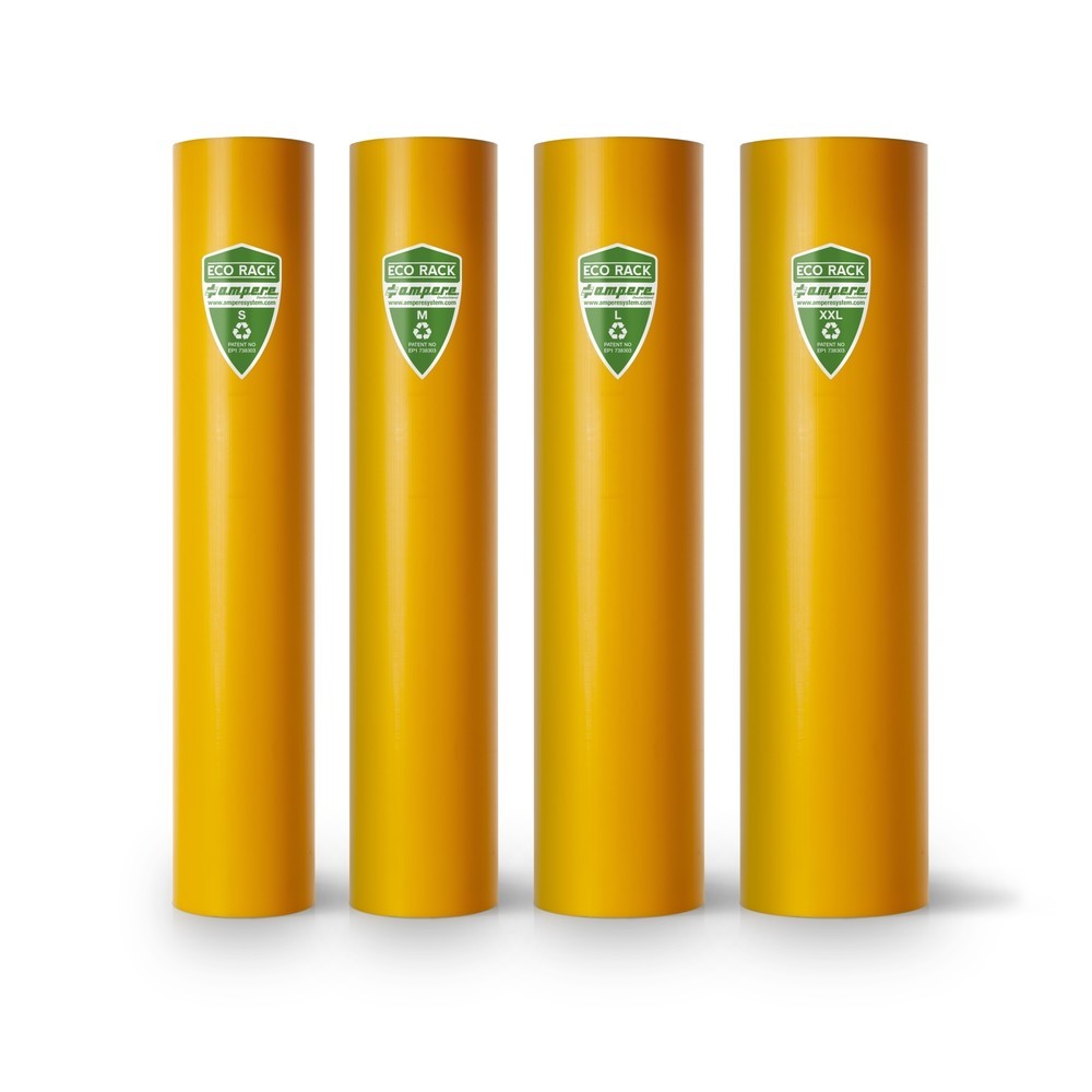 Immagine del prodotto n. 3: A.M.P.E.R.E. Protezione antiurto per scaffali Eco Rack, in materiale plastico, modello L, dimensioni interne AxP 600 x 101-110 mm