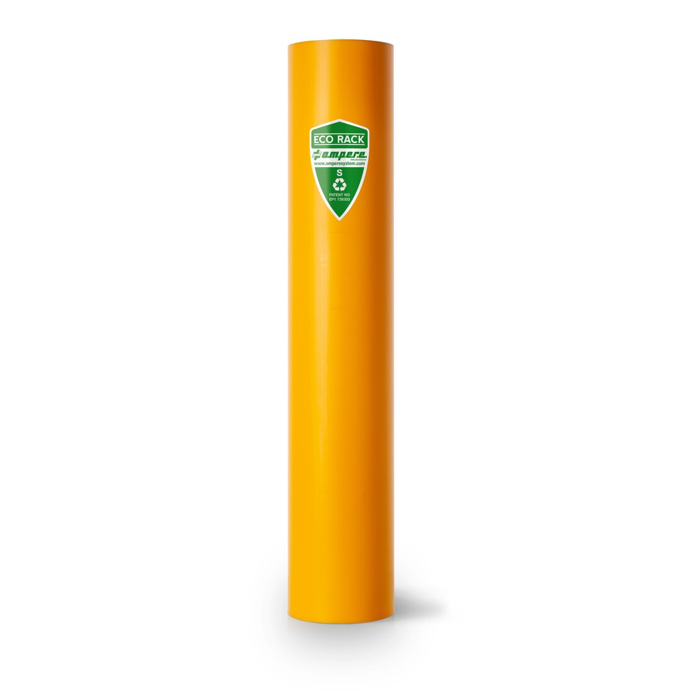 Immagine del prodotto: A.M.P.E.R.E. Protezione antiurto per scaffali Eco Rack, in materiale plastico, modello S, dimensioni interne AxP 600 x 70-87 mm