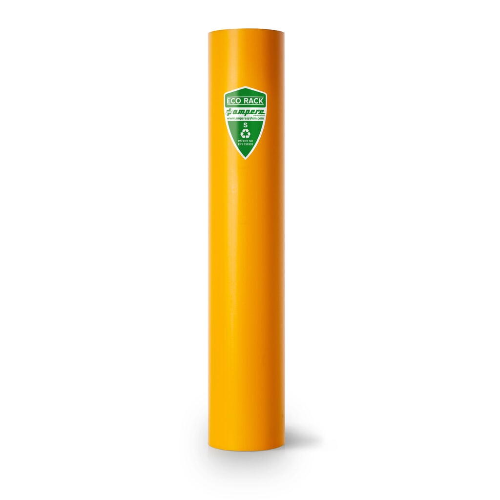 Immagine del prodotto: A.M.P.E.R.E. Protezione antiurto per scaffali Eco Rack, in materiale plastico, modello S, dimensioni interne AxP 600 x 70-87 mm