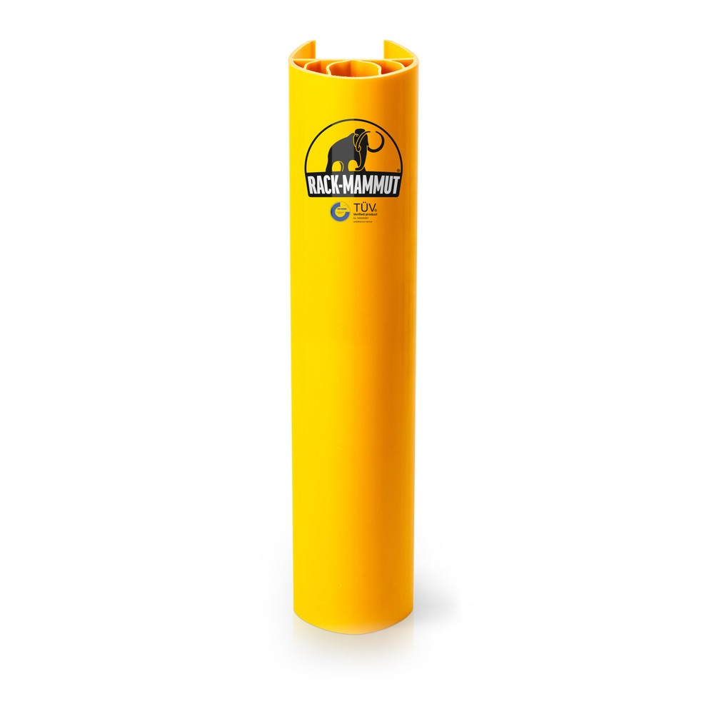 Immagine del prodotto: A.M.P.E.R.E. Protezione antiurto per scaffali Rack Mammut®, in materiale plastico, color giallo traffico, modello S, dimensioni interne AxP 600 x 70-89 mm
