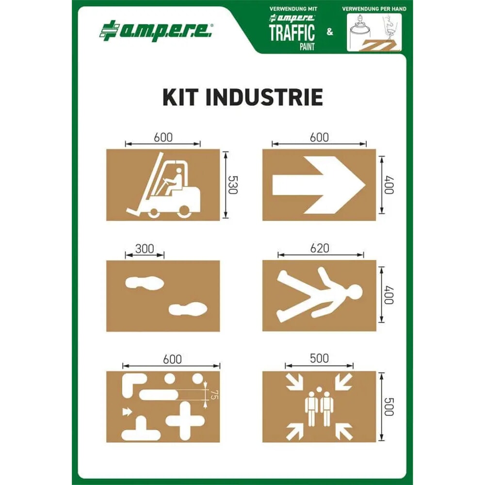 Immagine del prodotto: A.M.P.E.R.E. Set stencil industriale