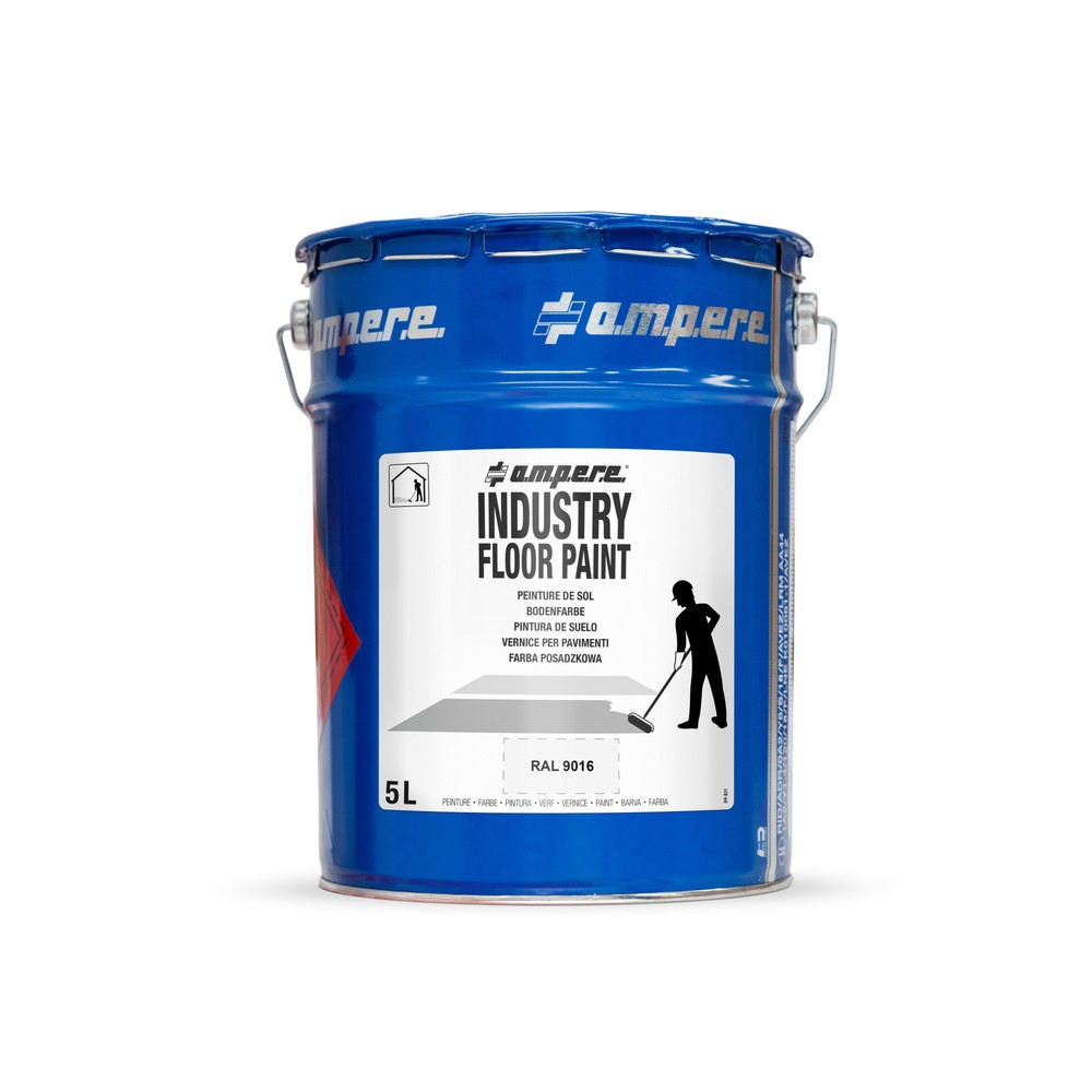 Immagine del prodotto n. 1: A.M.P.E.R.E. Vernice di marcatura da pavimento Traffic Floor Paint, 5 l, bianco