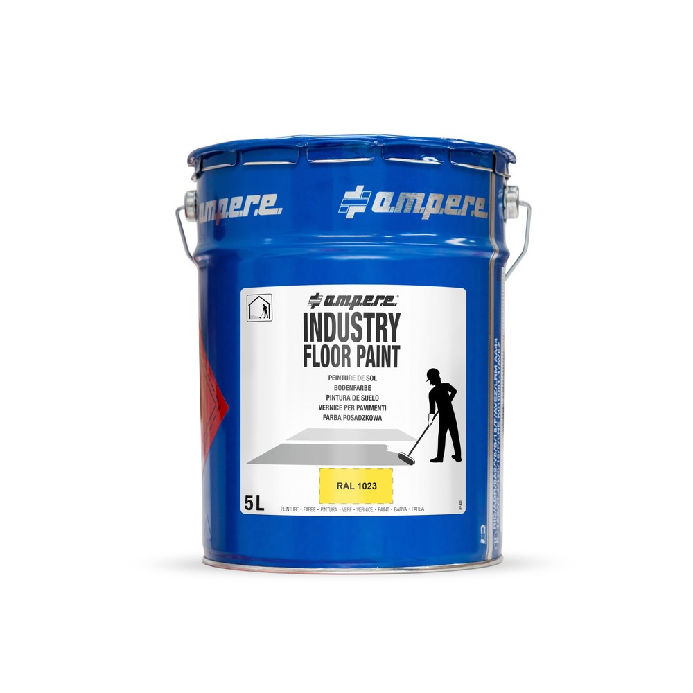 Immagine del prodotto n. 1: A.M.P.E.R.E. Vernice di marcatura da pavimento Traffic Floor Paint, 5 l, giallo