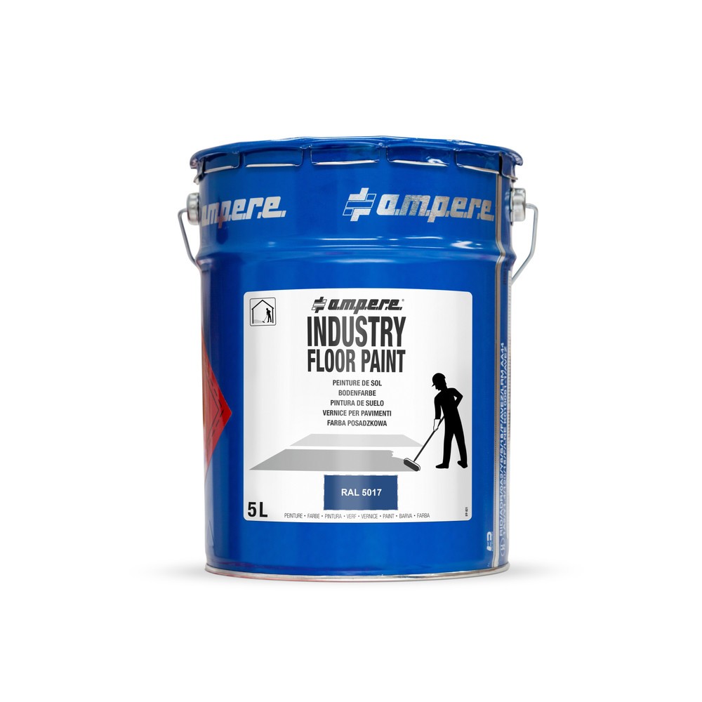 Immagine del prodotto n. 1: A.M.P.E.R.E. Vernice di marcatura da pavimento Traffic Floor Paint, 5 l, blu