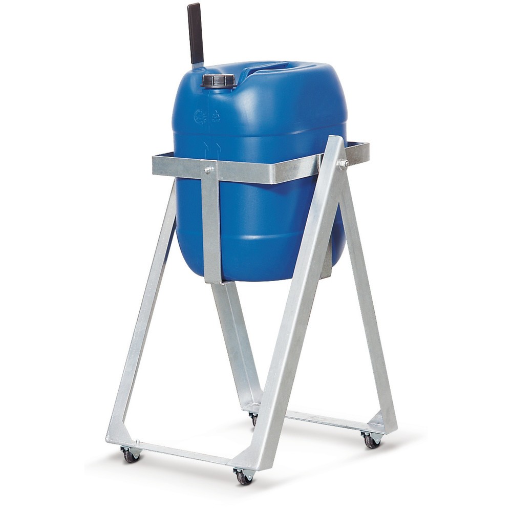 Immagine del prodotto: Supporto per riempimento incl. asta ribaltabile, per fusti da 10 litri, verniciato in blu