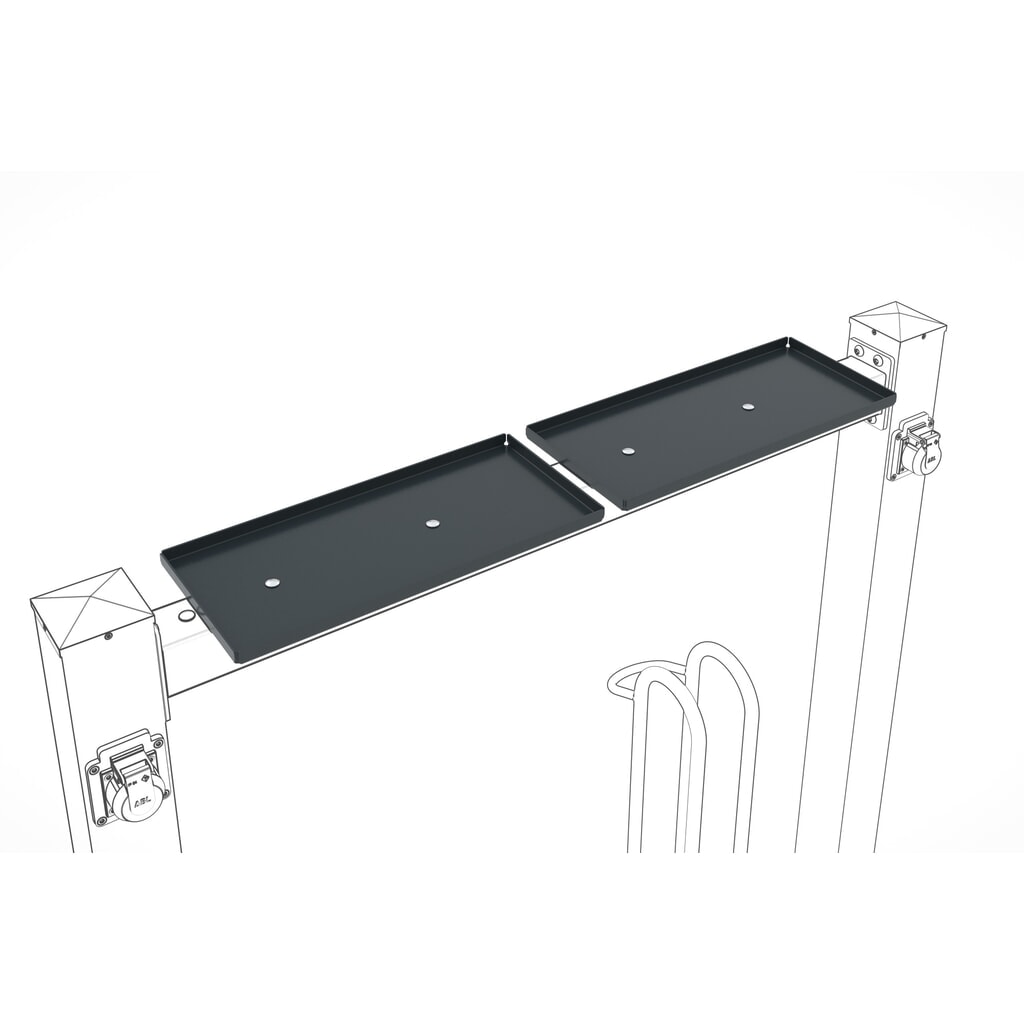 Immagine del prodotto: Vano portaoggetti per il modulo di carica wsm®, per 1 posto, grigio antracite
