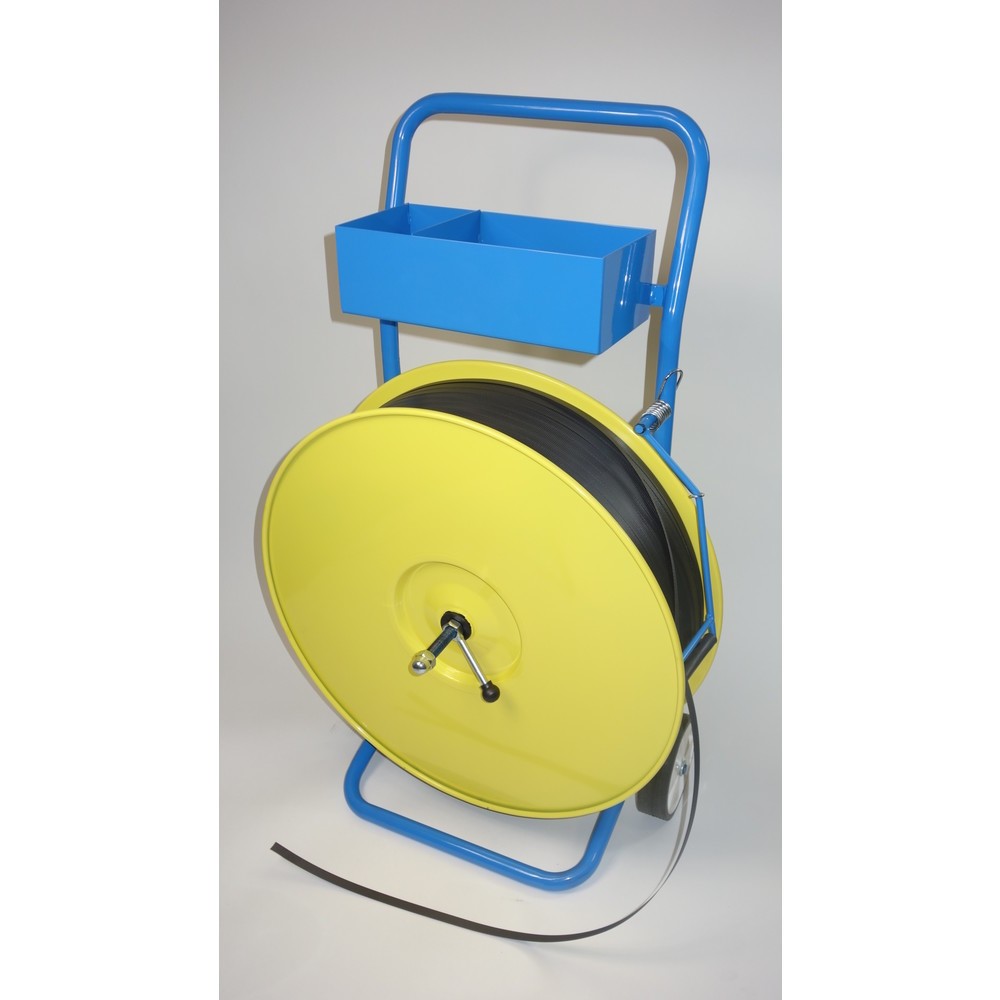 Carrello di sbobinatura per reggette