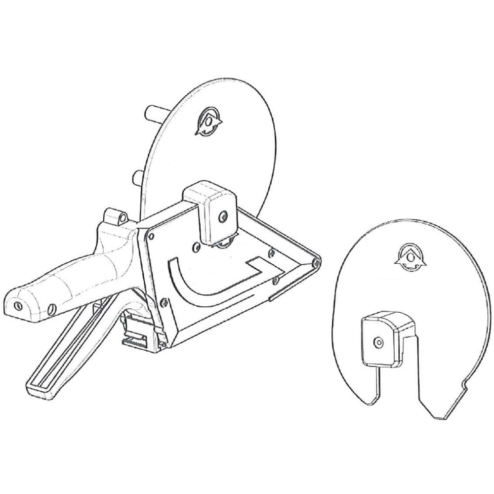 Adattatore per nucleo da 3" (76 mm) per distributori manuali di etichette TO 30, TO 60, TO 30 APF e TO 60 APF. Immagine del prodotto n. 1: Adattatore per nucleo da 3" (76 mm) per distributori manuali di etichette TO 30, TO 60, TO 30 APF e TO 60 APF.
