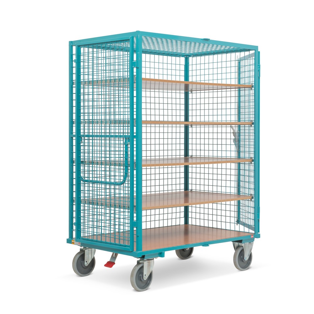 Immagine del prodotto n. 5: Ameise® Carrello per armadio, pareti in rete, blu turchese, AxLxP 1.800 x 1,115 x 810 mm