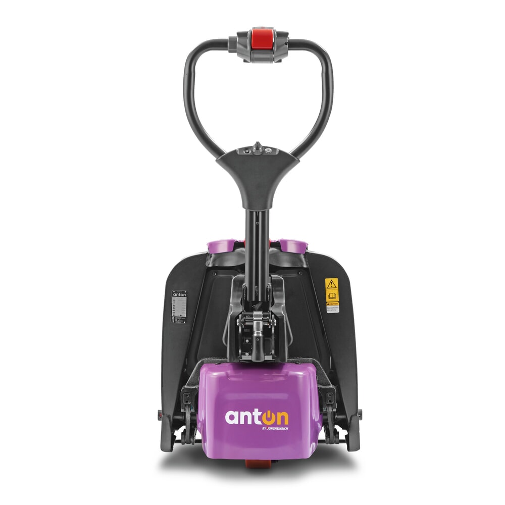 Immagine del prodotto n. 3: AntOn di Jungheinrich transpallet elettrico PTL 1.5, extra largo per pallet speciali, portata 1.500 kg, lunghezza forche 1.150 mm