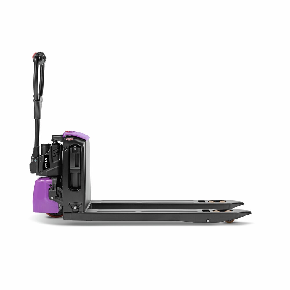 Immagine del prodotto n. 4: AntOn di Jungheinrich transpallet elettrico PTL 1.5, extra largo per pallet speciali, portata 1.500 kg, lunghezza forche 1.150 mm