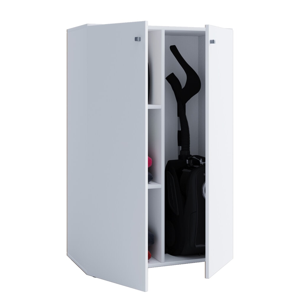 Immagine del prodotto n. 1: VCM armadio per strumenti di pulizia Lona Mini con ante, bianco