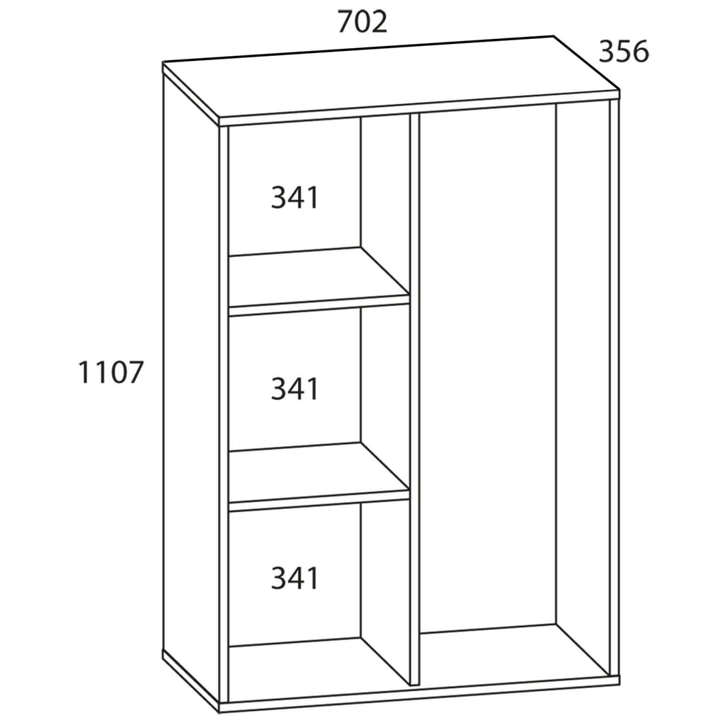 Immagine del prodotto n. 2: VCM armadio per strumenti di pulizia Lona Mini con ante, bianco