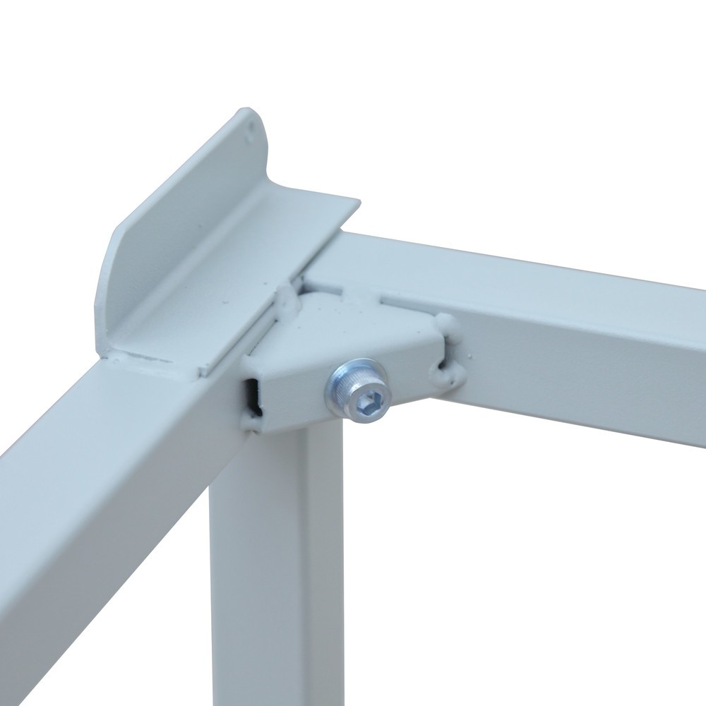 Immagine del prodotto n. 7: Armadietto spogliatoio con panca HEMMDAL HG-SB-2, chiusura a chiavistello, a 2 livelli, 4 vani, AxLxP 1.800 x 600 x 500 mm, grigio chiaro