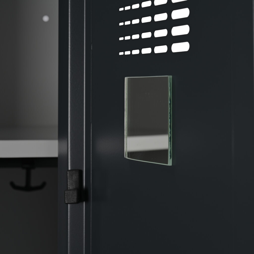 Armadietto Steinbock®, a pavimento, 2 scomparti, chiusura a chiavistello, AxLxP 1.800 x 600 x 500 mm, grigio chiaro/grigio antracite Immagine del prodotto n. 6: Armadietto Steinbock®, a pavimento, 2 scomparti, chiusura a chiavistello, AxLxP 1.800 x 600 x 500 mm, grigio chiaro/grigio antracite