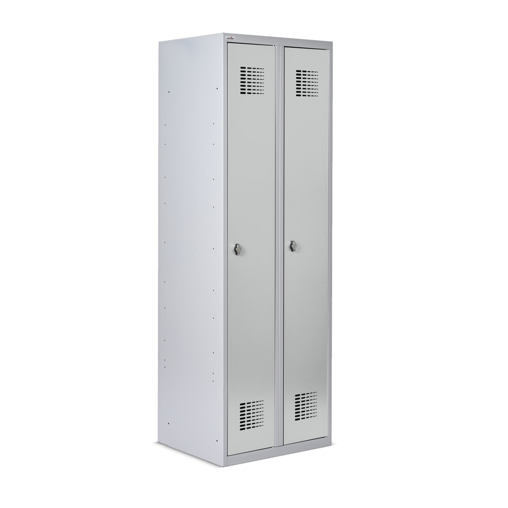 Immagine del prodotto n. 2: Armadietto Steinbock®, a pavimento, 2 scomparti, chiusura a chiavistello, AxLxP 1.800 x 600 x 500 mm, grigio chiaro/grigio antracite