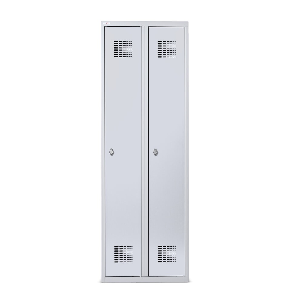Immagine del prodotto n. 3: Armadietto Steinbock®, a pavimento, 2 scomparti, chiusura a chiavistello, AxLxP 1.800 x 600 x 500 mm, grigio chiaro/grigio antracite