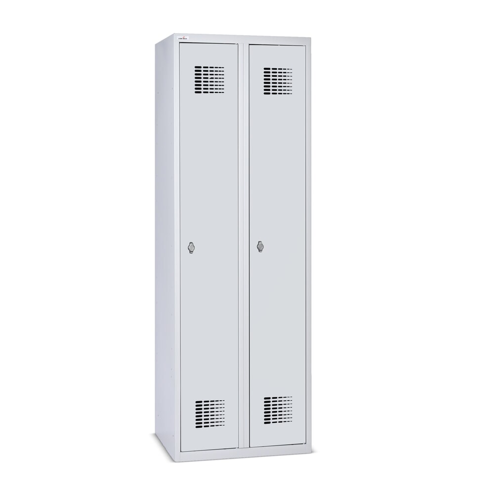 Immagine del prodotto n. 1: Armadietto Steinbock®, a pavimento, 2 scomparti, chiusura a chiavistello, AxLxP 1.800 x 600 x 500 mm, grigio chiaro/grigio antracite