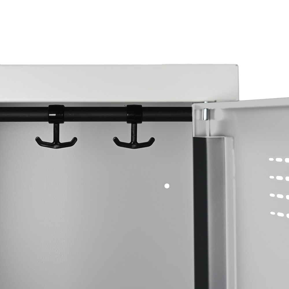 Immagine del prodotto n. 9: Armadietto Steinbock®, a pavimento, 2 scomparti, chiusura a chiavistello, AxLxP 1.800 x 600 x 500 mm, grigio chiaro/grigio antracite