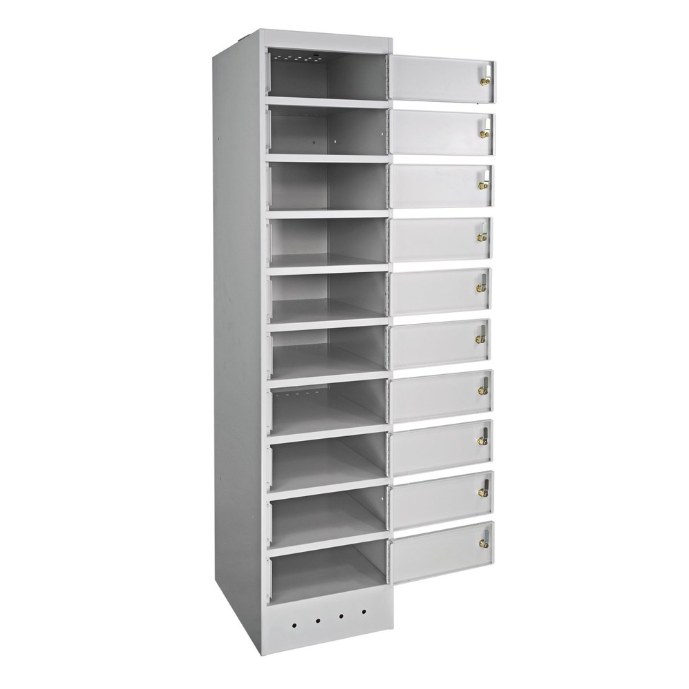 Immagine del prodotto n. 2: Armadio ad ante per laptop, HxLxP 1.800 x 400 x 500 mm, 10 scomparti incl. alimentatore