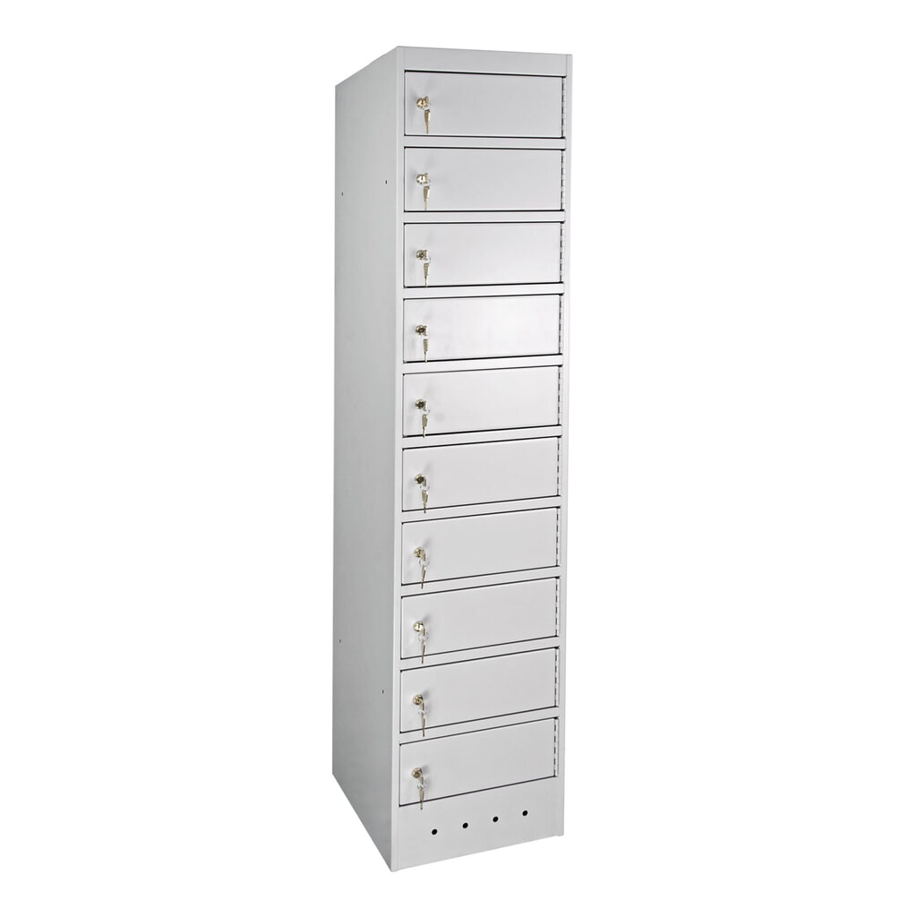 Armadio ad ante per laptop, HxLxP 1.800 x 400 x 500 mm, 10 scomparti incl. alimentatore Immagine del prodotto: Armadio ad ante per laptop, HxLxP 1.800 x 400 x 500 mm, 10 scomparti incl. alimentatore