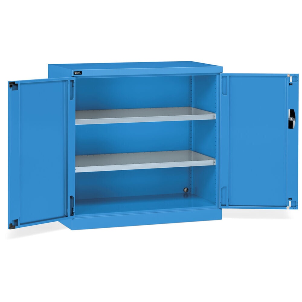 Immagine del prodotto n. 3: Armadio con ante a battente Fami PERFOM, 2 ripiani, AxLxP 1.000 x 1.023 x 555 mm, azzurro