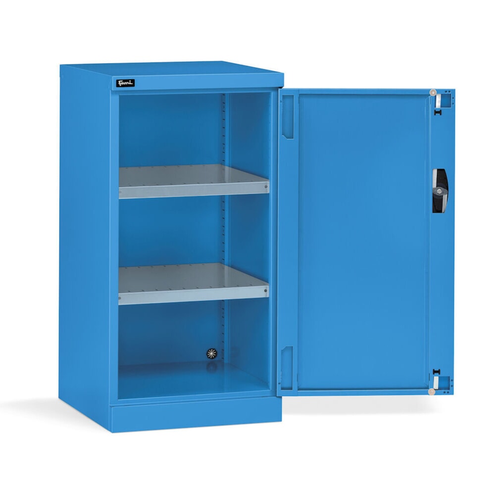 Immagine del prodotto n. 3: Armadio con ante a battente Fami PERFOM, 2 ripiani, AxLxP 1.000 x 512 x 555 mm, azzurro