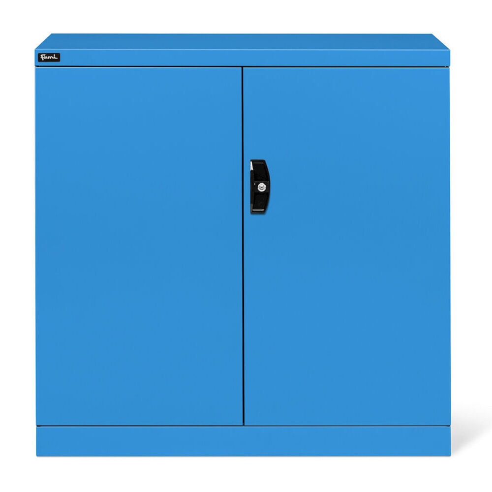 Immagine del prodotto n. 2: Armadio con ante a battente Fami PERFOM, 2 ripiani, AxLxP 1.000 x 1.023 x 555 mm, azzurro