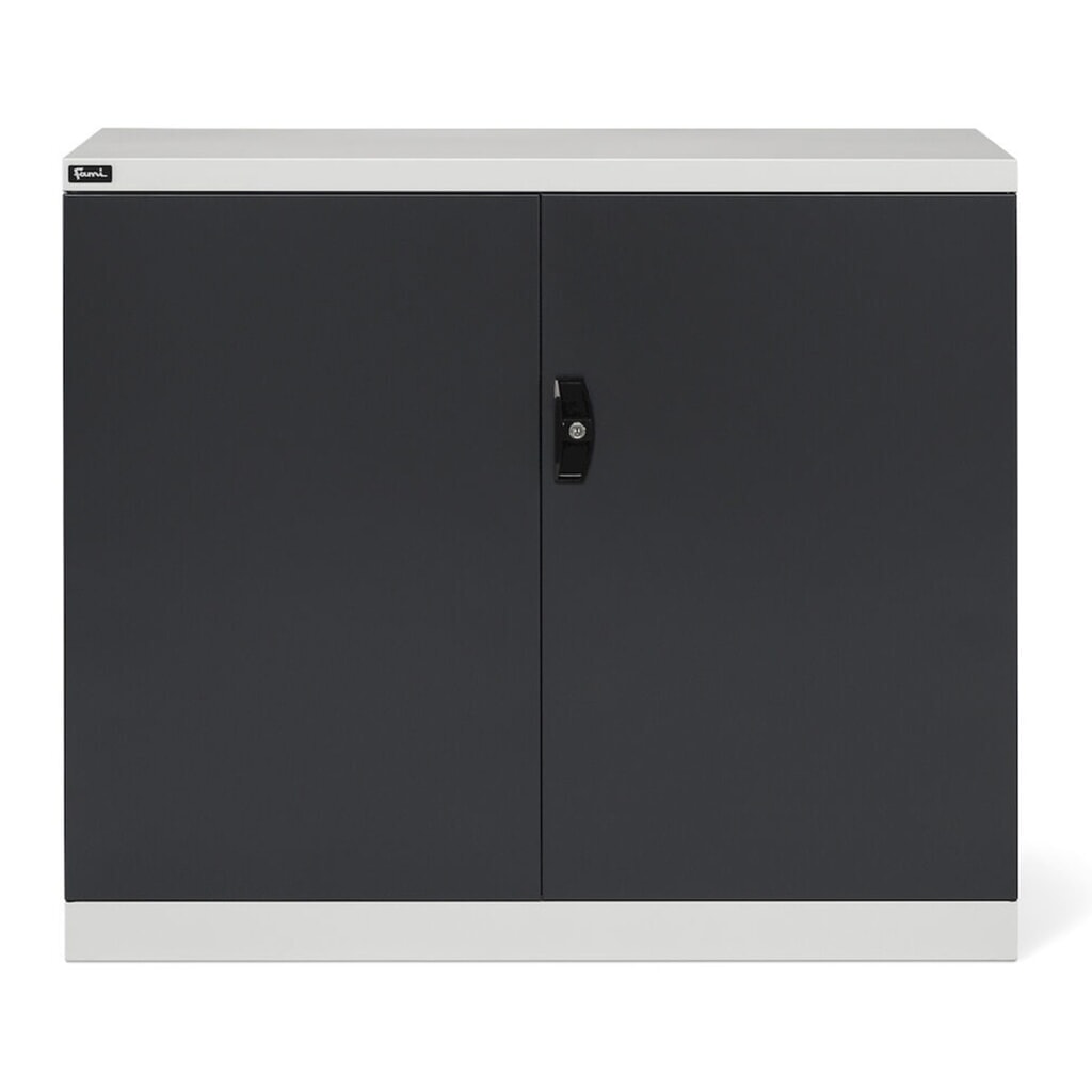 Immagine del prodotto n. 2: Armadio con ante a battente Fami PERFOM, 2 ripiani, AxLxP 1.000 x 1.193 x 555 mm, grigio chiaro, antracite