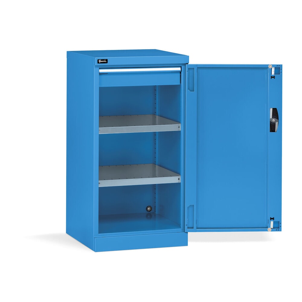 Immagine del prodotto n. 3: Armadio con ante a battente Fami PERFOM, 1 cassetto, AxLxP 1.000 x 512 x 555 mm, azzurro