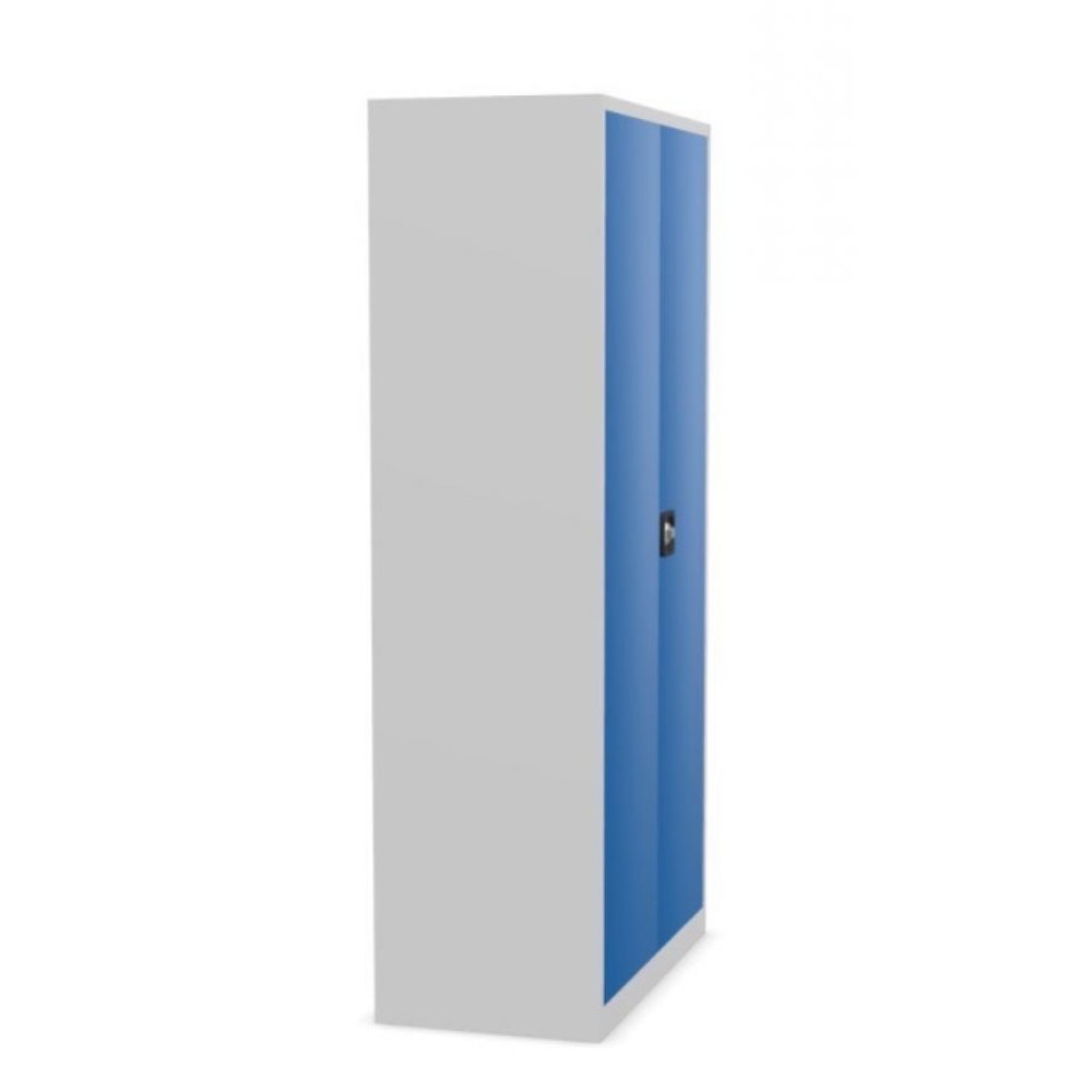 Immagine del prodotto n. 4: Armadio con ante a battente HEMMDAL HF-ST, 5 ripiani per raccoglitori, AxLxP 1.950 x 920 x 420 mm, ripiani zincati, grigio chiaro/blu genziana