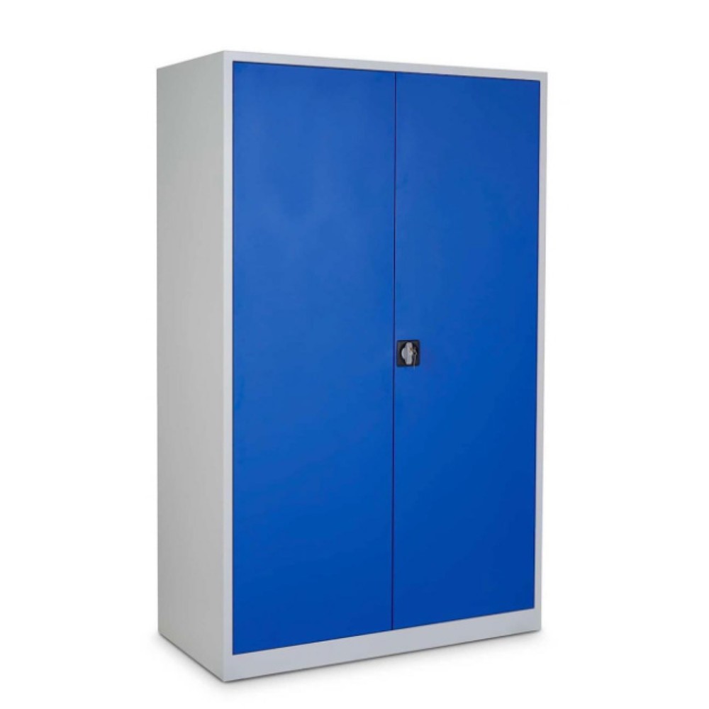 Immagine del prodotto n. 1: Armadio in acciaio HEMMDAL HS-XBT, 5 ripiani per raccoglitori, AxLxP 1.950 x 1.200 x 500 mm, ripiani verniciati a polvere, grigio chiaro/blu genziana