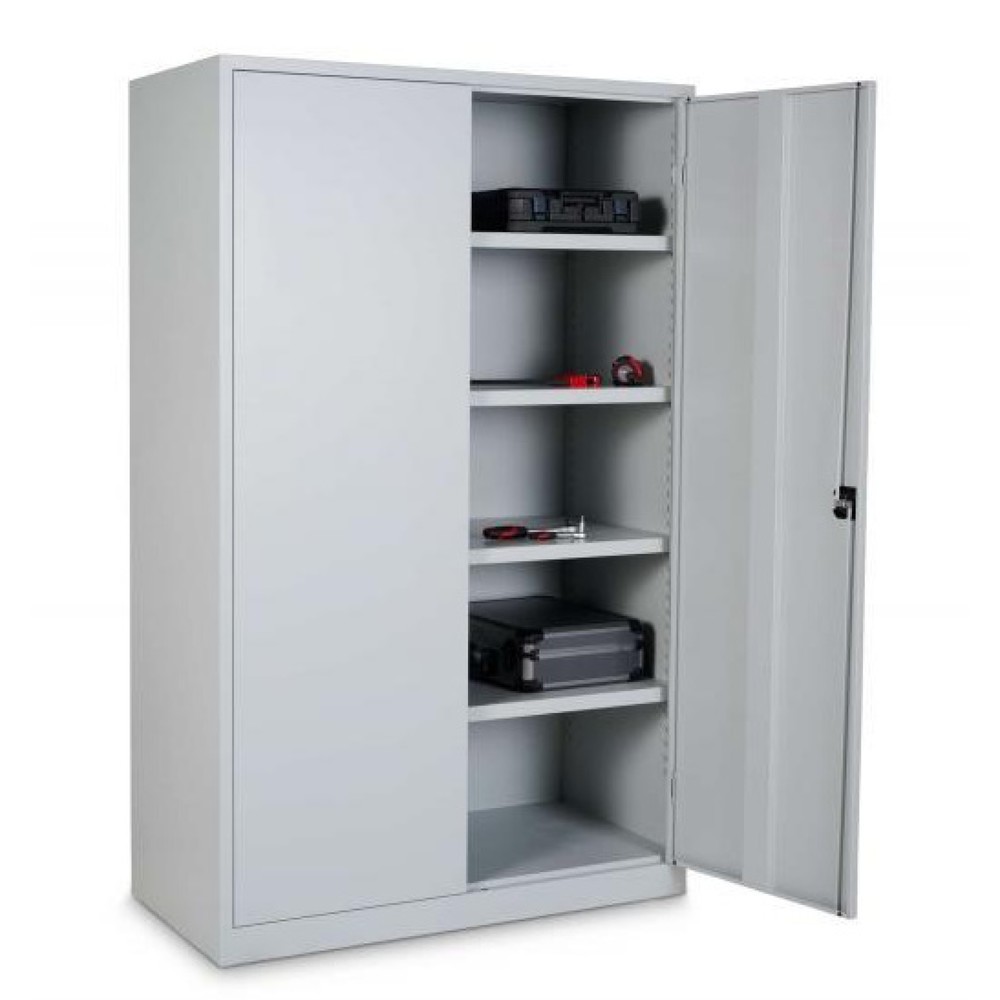 Immagine del prodotto n. 5: Armadio in acciaio HEMMDAL HS-XBT, 5 ripiani per raccoglitori, AxLxP 1.950 x 1.200 x 500 mm, ripiani verniciati a polvere, grigio chiaro