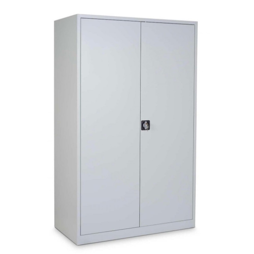 Immagine del prodotto n. 1: Armadio con ante a battente HEMMDAL HF-ST, 5 ripiani per raccoglitori, AxLxP 1.950 x 1.200 x 420 mm, ripiani verniciati a polvere, grigio chiaro