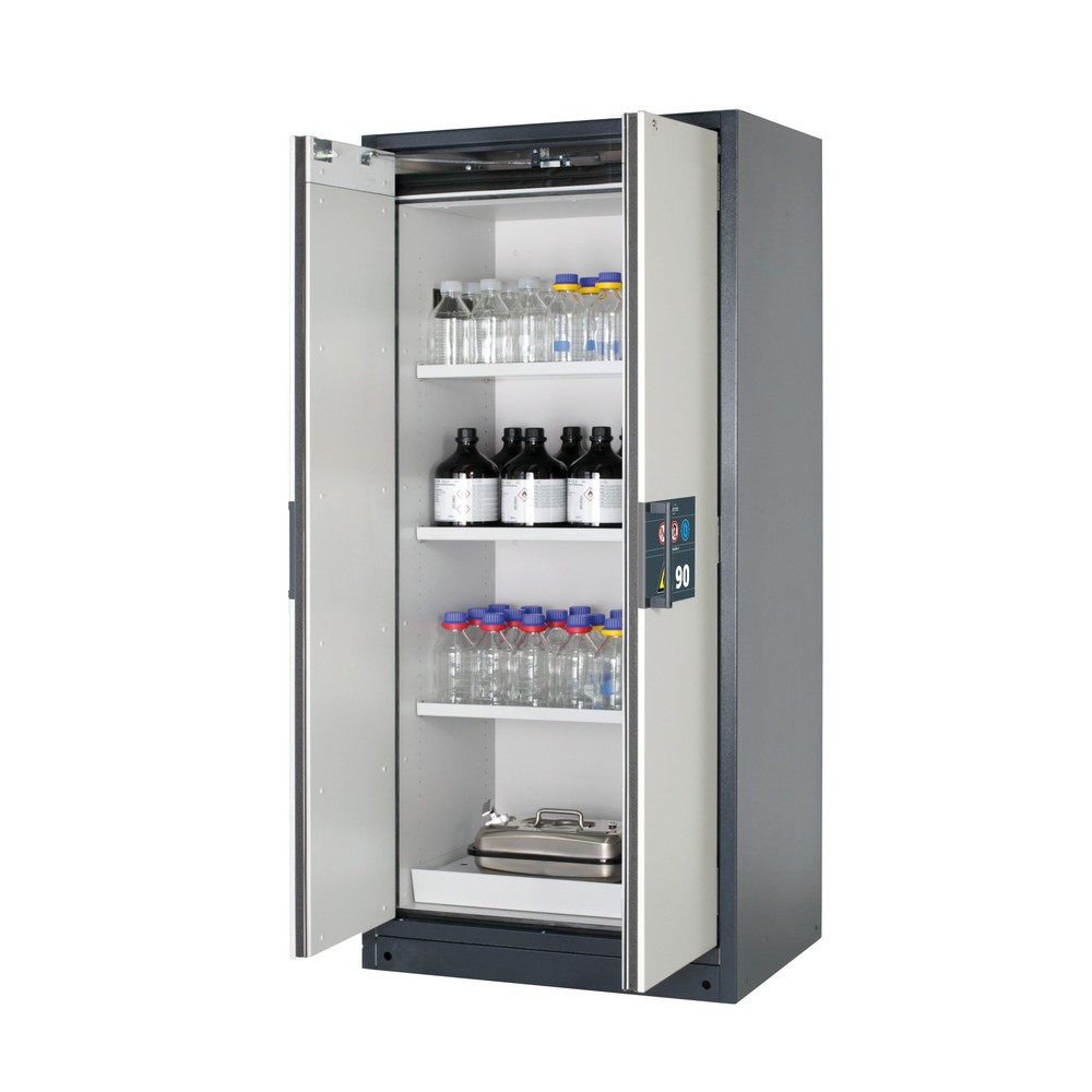 Immagine del prodotto: Armadio di sicurezza asecos® Q-PEGASUS/Tipo 90, 3 ripiani, AxLxP 1.953 x 893 x 615 mm, grigio chiaro