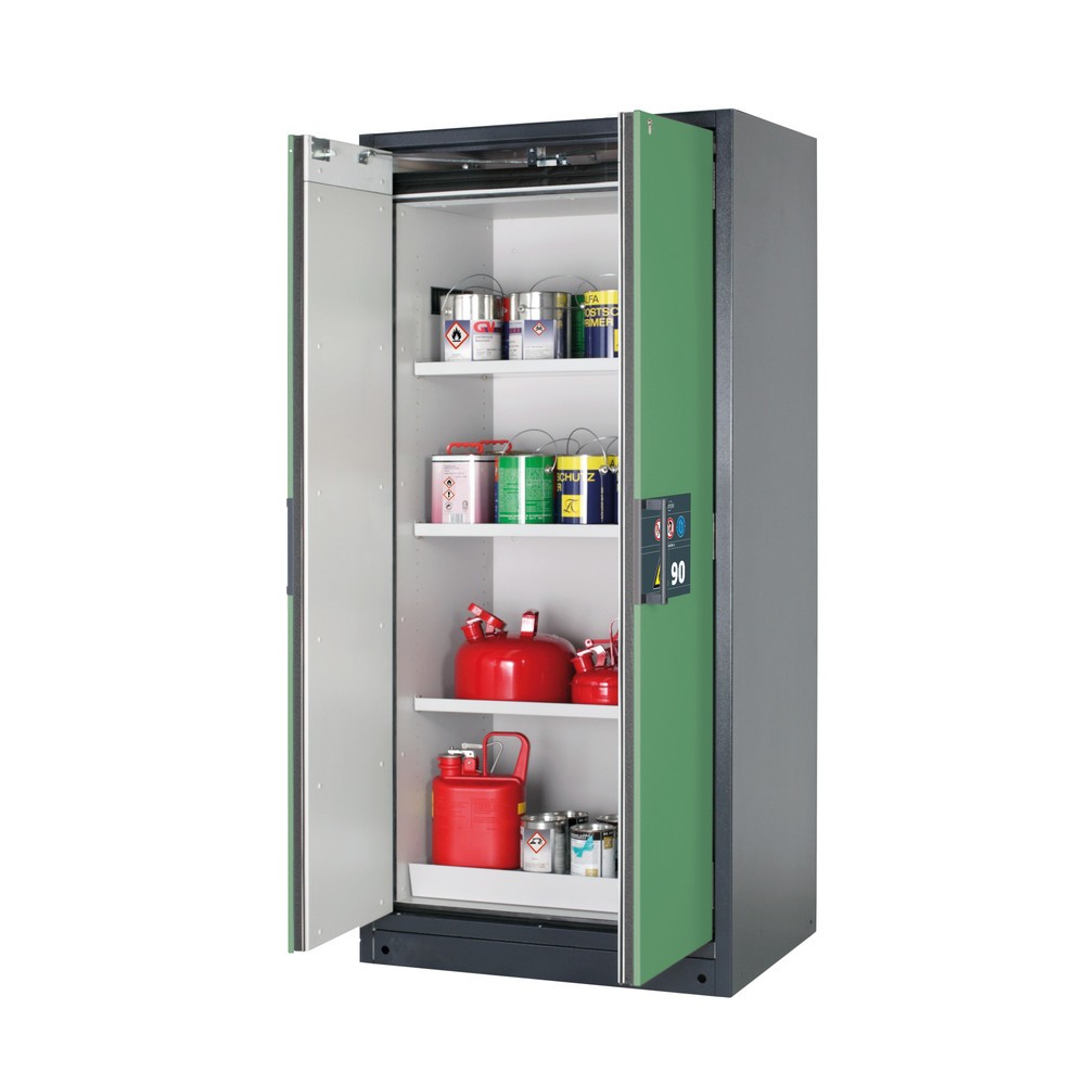 Immagine del prodotto: Armadio di sicurezza asecos® Q-PEGASUS/Tipo 90, 3 ripiani, AxLxP 1.953 x 893 x 615 mm, Verde reseda