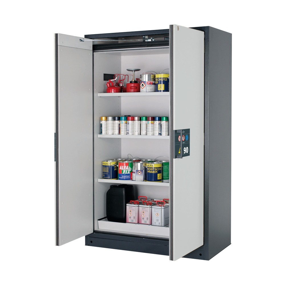 Immagine del prodotto: Armadio di sicurezza asecos® Q-PEGASUS/Tipo 90, 3 ripiani, AxLxP 1.953 x 1.193 x 615 mm, grigio chiaro