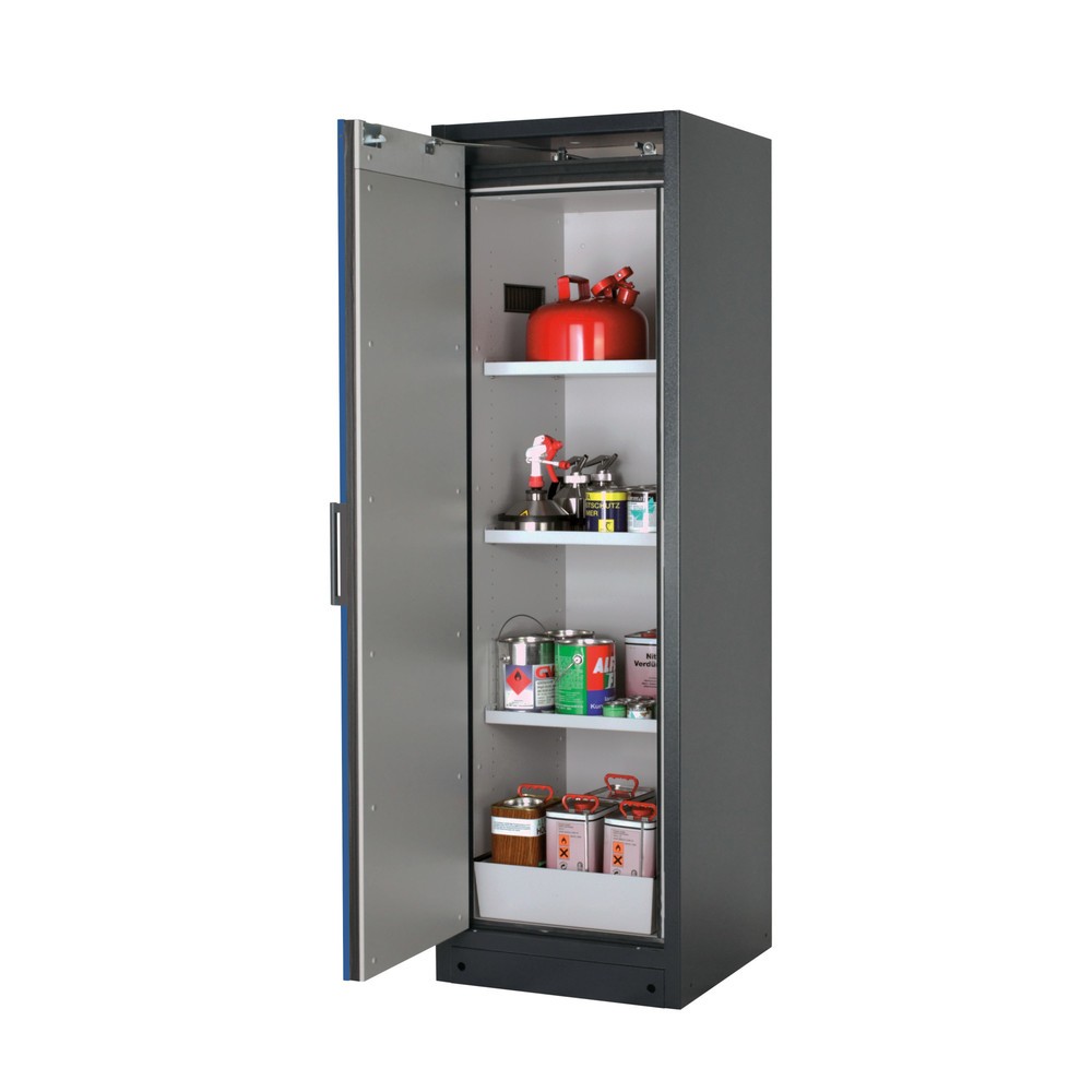 Immagine del prodotto: Armadio di sicurezza asecos® Q-PEGASUS/Tipo 90, 3 ripiani, AxLxP 1.953 x 599 x 615 mm, Blu genziana