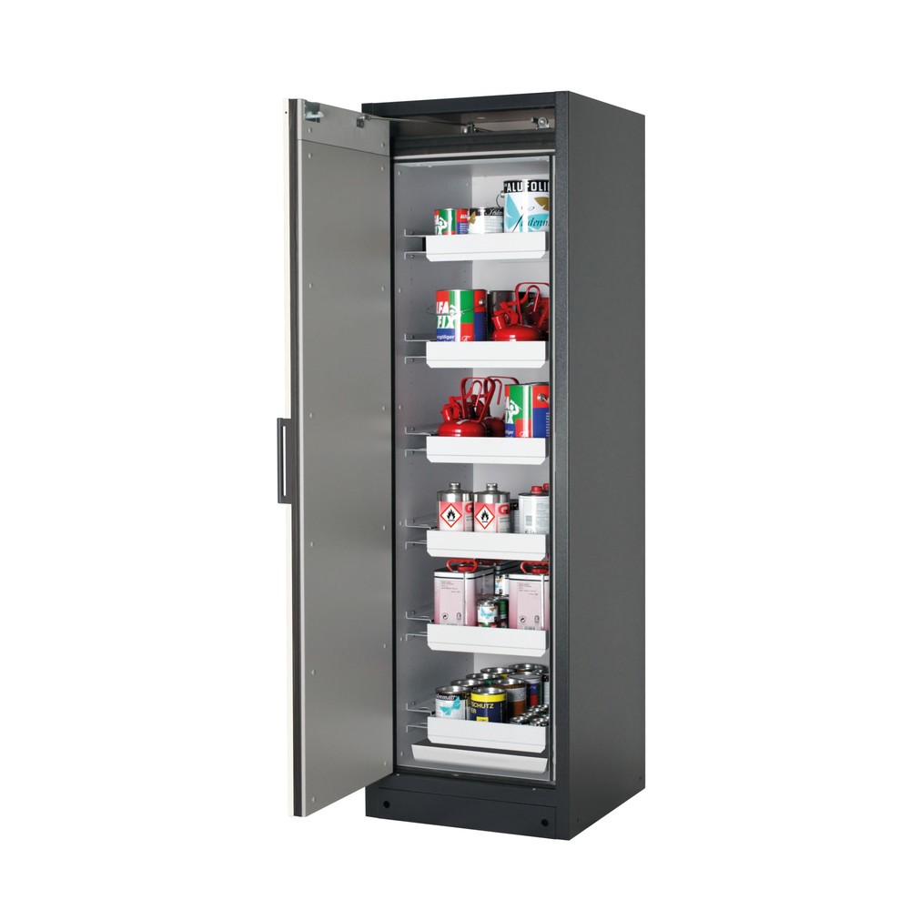 Immagine del prodotto: Armadio di sicurezza asecos® Q-PEGASUS/Tipo 90, 6 vaschette estraibili, AxLxP 1.953 x 599 x 615 mm, bianco puro