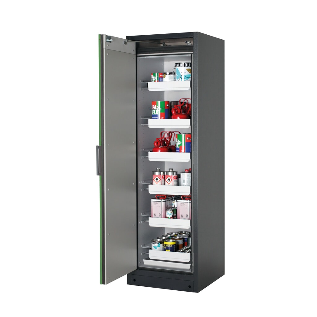 Immagine del prodotto: Armadio antincendio asecos® Q-PEGASUS/Tipo 90, 6 vaschette estraibili, AxLxP 1.953 x 599 x 615 mm, verde reseda