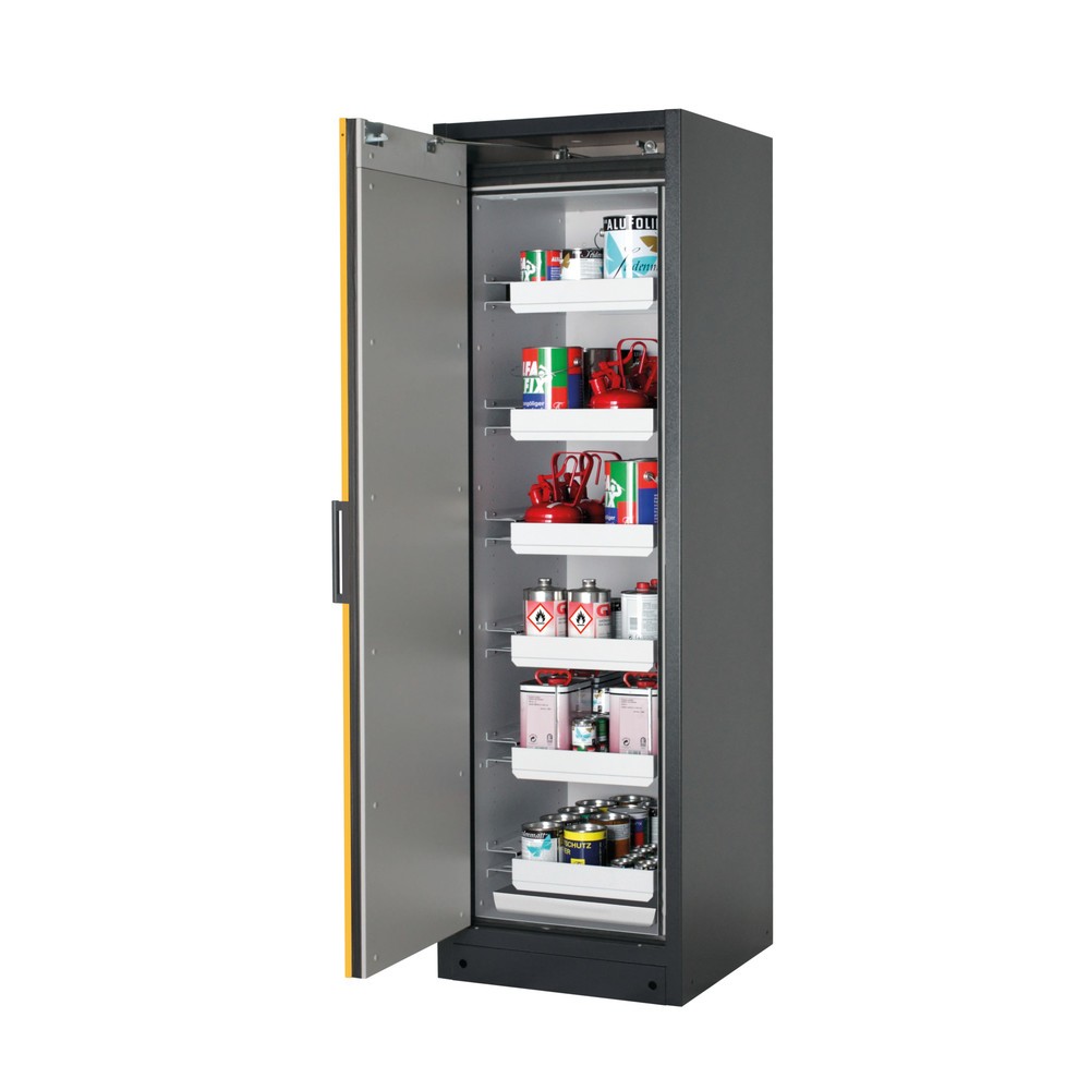 Immagine del prodotto n. 1: Armadio di sicurezza asecos® Q-PEGASUS/Tipo 90, 6 vaschette estraibili, AxLxP 1.953 x 599 x 615 mm, Giallo oro