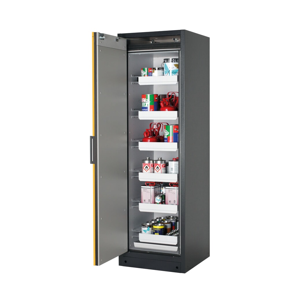 Immagine del prodotto n. 1: Armadio antincendio asecos® Q-PEGASUS/Tipo 90, 6 vaschette estraibili, AxLxP 1.953 x 599 x 615 mm, giallo oro