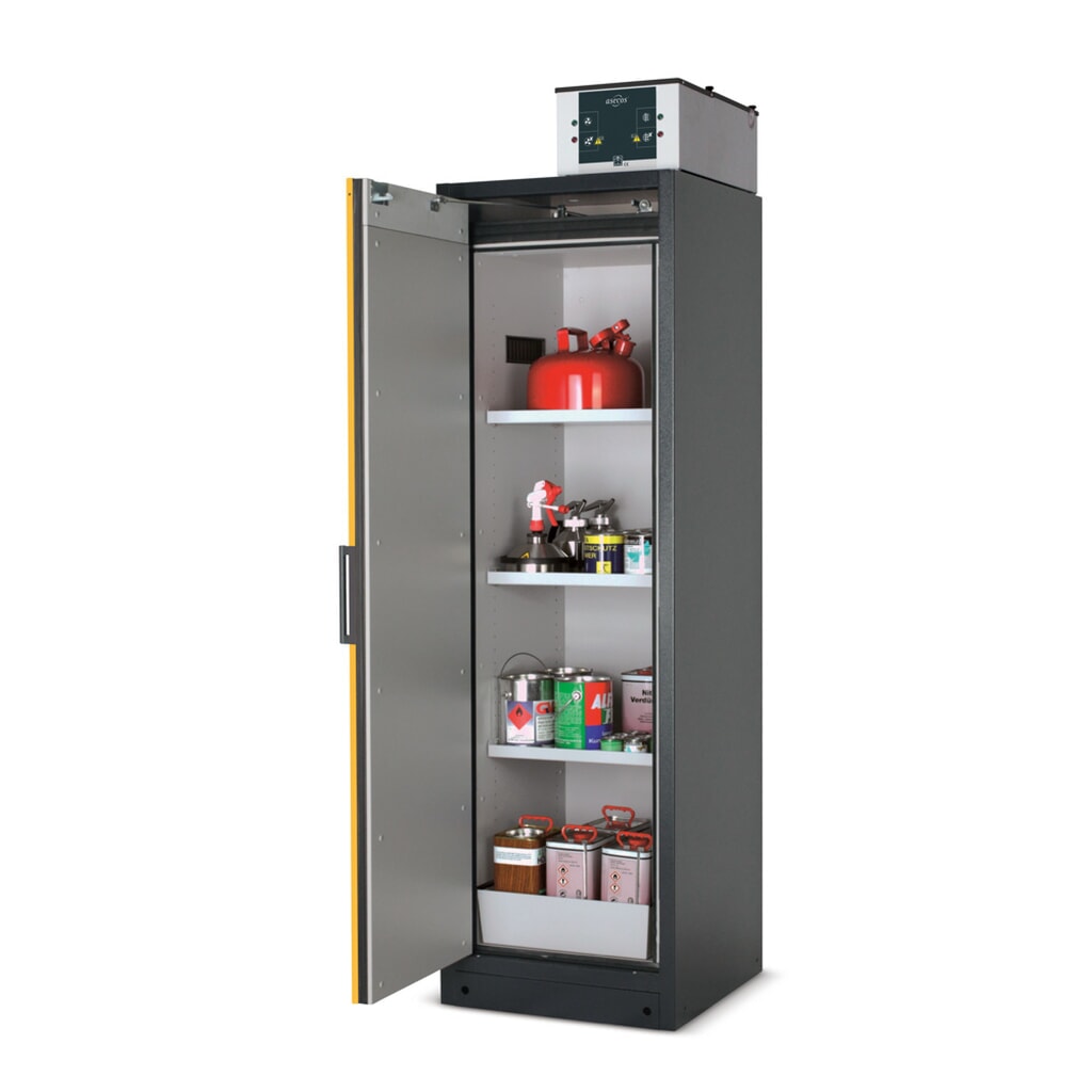 Armadio antincendio asecos® Q-PEGASUS/Tipo 90, 4 vaschette estraibili, AxLxP 1.953 x 599 x 615 mm, rosso traffico Immagine del prodotto n. 5: Armadio antincendio asecos® Q-PEGASUS/Tipo 90, 4 vaschette estraibili, AxLxP 1.953 x 599 x 615 mm, rosso traffico