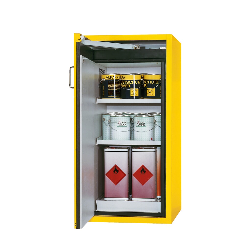 Immagine del prodotto: Armadio antincendio asecos® S-CLASSIC/Tipo 90, AxLxP 1.298 x 600 x 615 mm, giallo oro