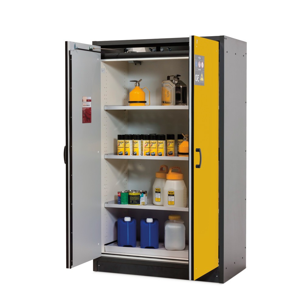 Immagine del prodotto: Armadio di sicurezza asecos® Tipo 30, AxLxP 1.947 x 1.164 x 620 mm, grigio antracite/giallo oro