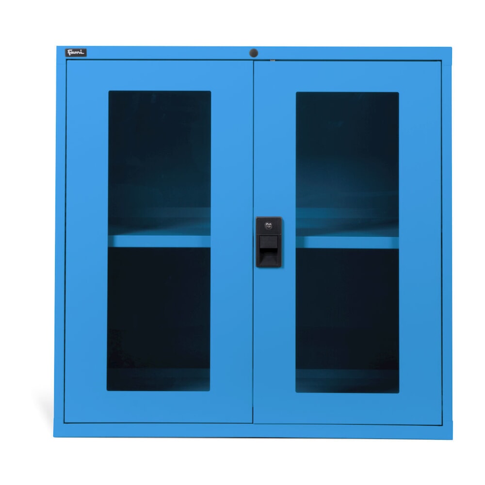 Immagine del prodotto n. 4: Armadio Fami MASTER con ante a battente in policarbonato, AxLxP 1.000 x 1.020 x 726 mm, azzurro
